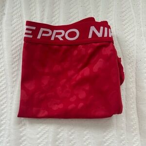 Nike Pro Red Athletic Shorts